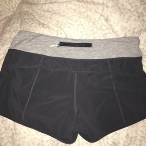 Gray lululemon speed up shorts